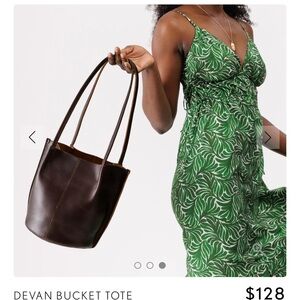 Portlandleathergoods Devan bucket tote in great condition!